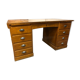 Bureau ancien en bois a double caisson