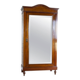 Armoire en acajou du 20e siècle avec miroir, années 1950