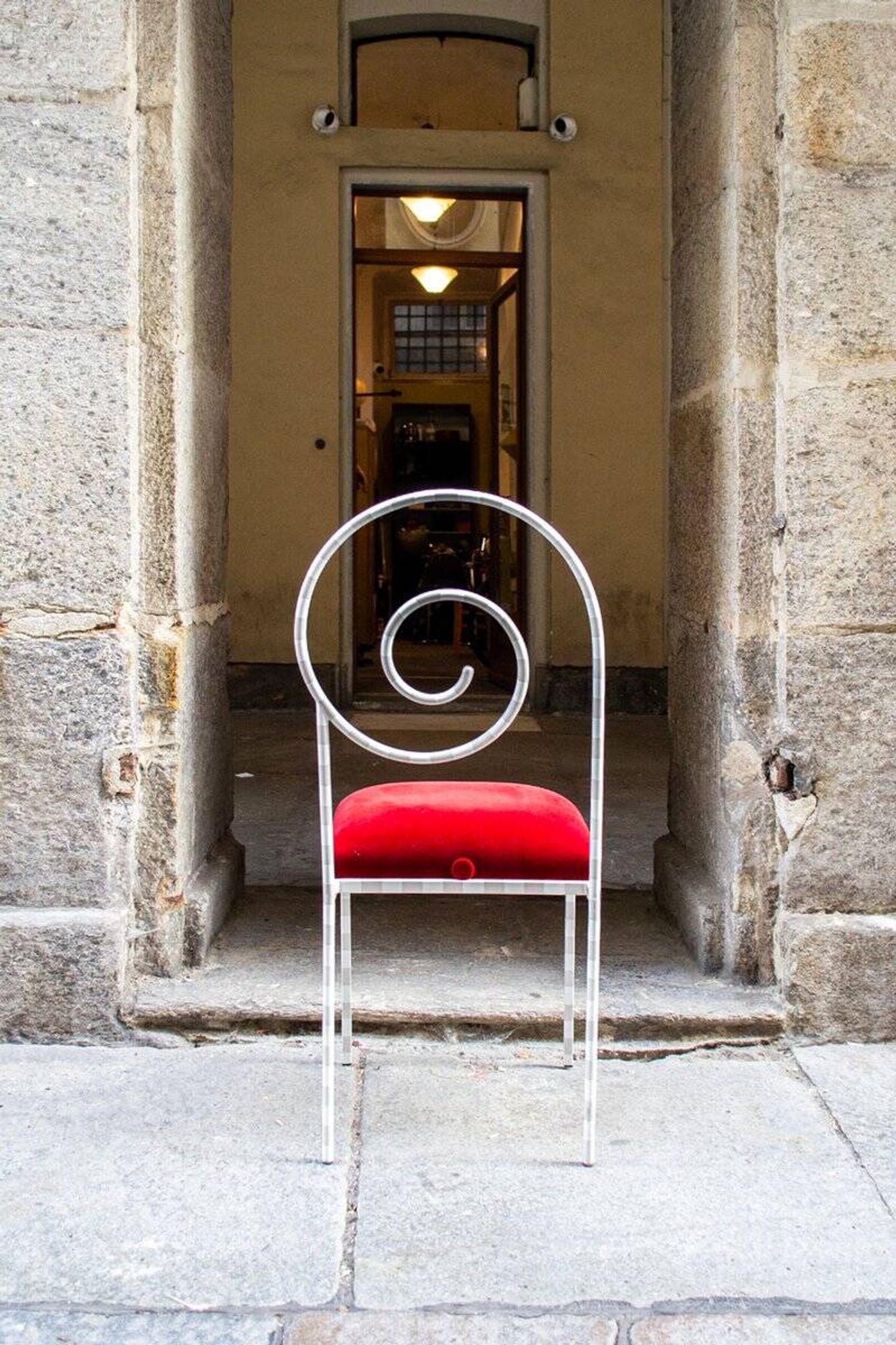 Sedia Suspiral by Luigi Serafini by Sawaya & Moroni, 1986