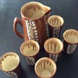 Vintage ceramic orangeade set