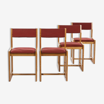 4 chaises par André Sornay, circa 1965