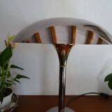 Mushroom lamp design chrome metal 48 cm