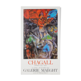 Marc CHAGALL: The violinist above the city - Original vintage poster signed