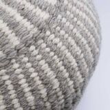 Round cushion 100% pure wool gray patterns