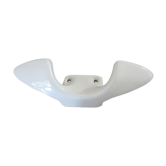 Patère double en porcelaine blanche style Art Deco