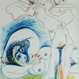 Original lithograph Picasso drawings 1966 1967