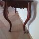 Console with curved legs - mahogany - Louis XV style - carved wood