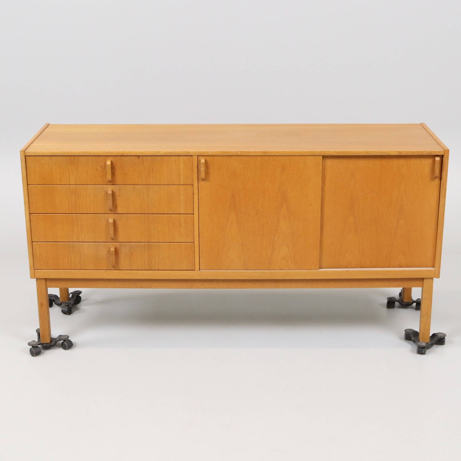 Oak buffet stamped Bodafors, Bertil Fridhagen, Sweden, 1963