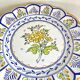 Hand-painted ceramic cake plate
