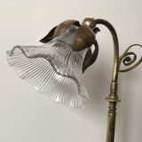 Brass flower lamp