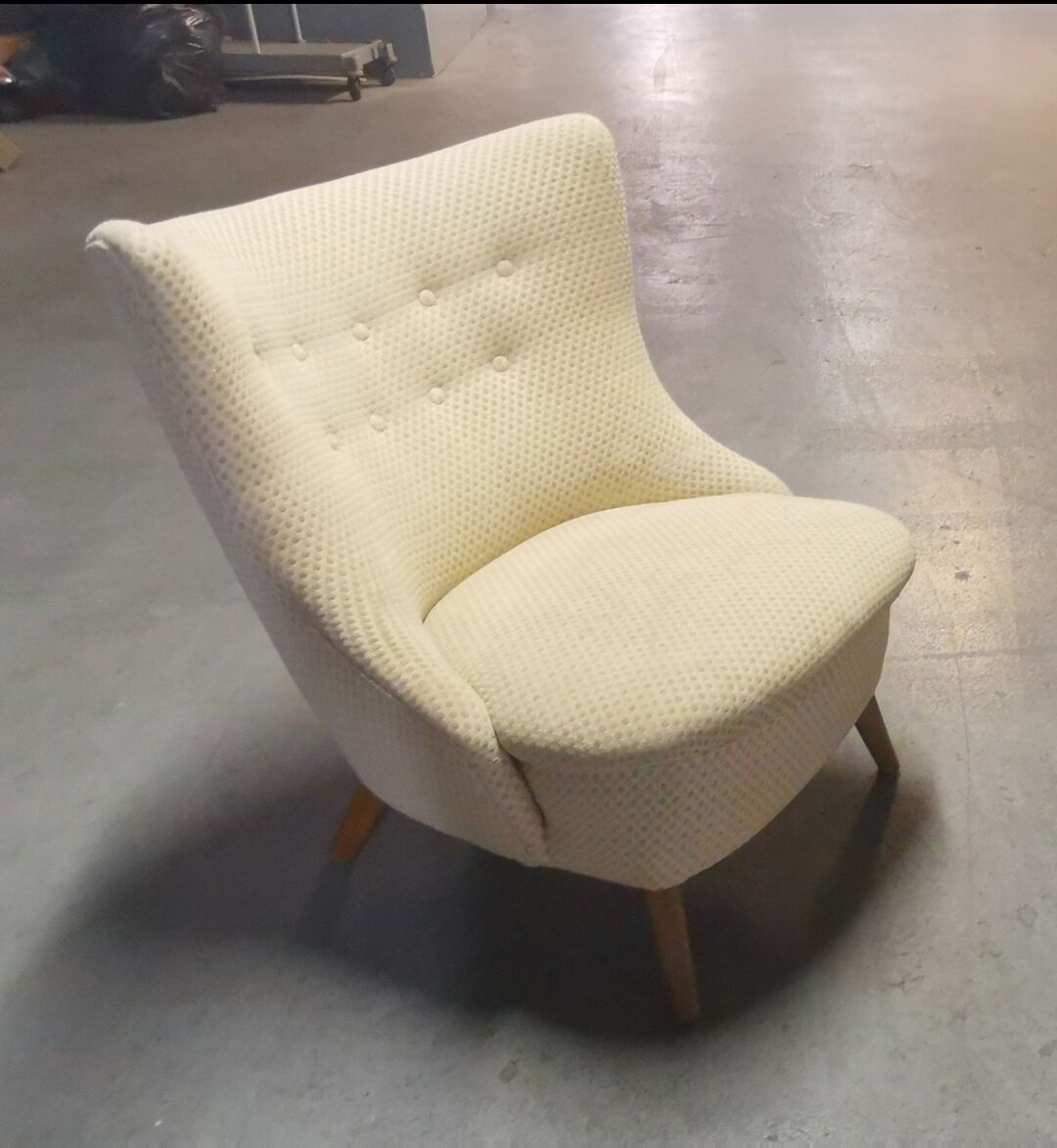 Armchair wing chair egg Barrel 50s modernist
