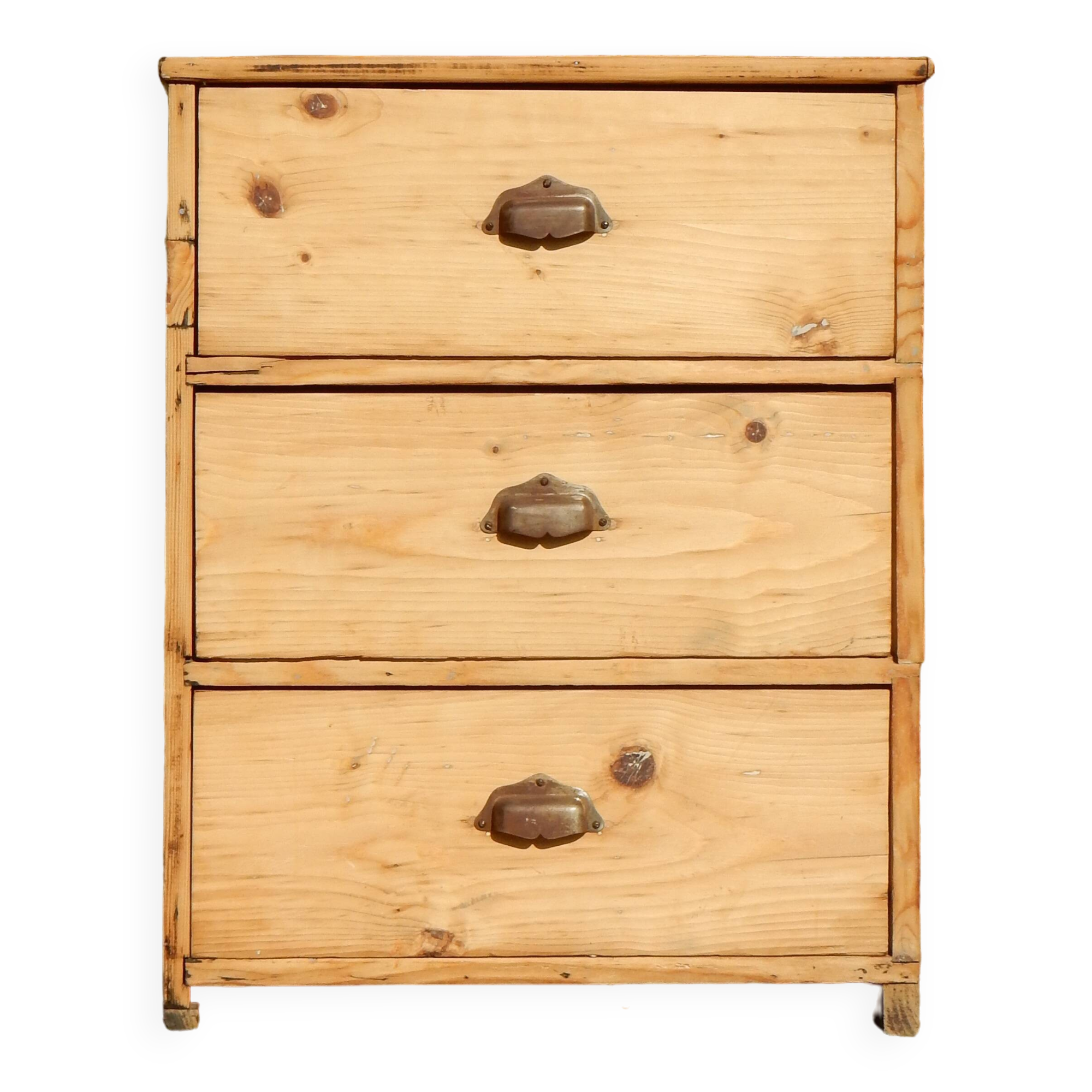 Old small sideboard / Hairdresser's furniture in fir