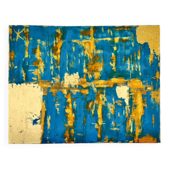Art brut canvas signed with certificate of authenticity