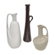Trois vases céramique grès porcelaine vintage