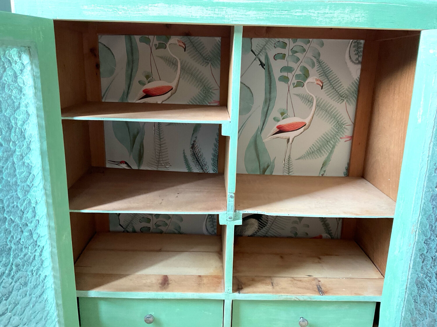 Vintage wall-mounted cabinet