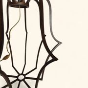 Large "Cage" Lamp Pair in Patinated Bronze - DLG by Jean Royère