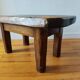 Brutalist coffee table made of solid wood – Handcrafted – 1960s-70s