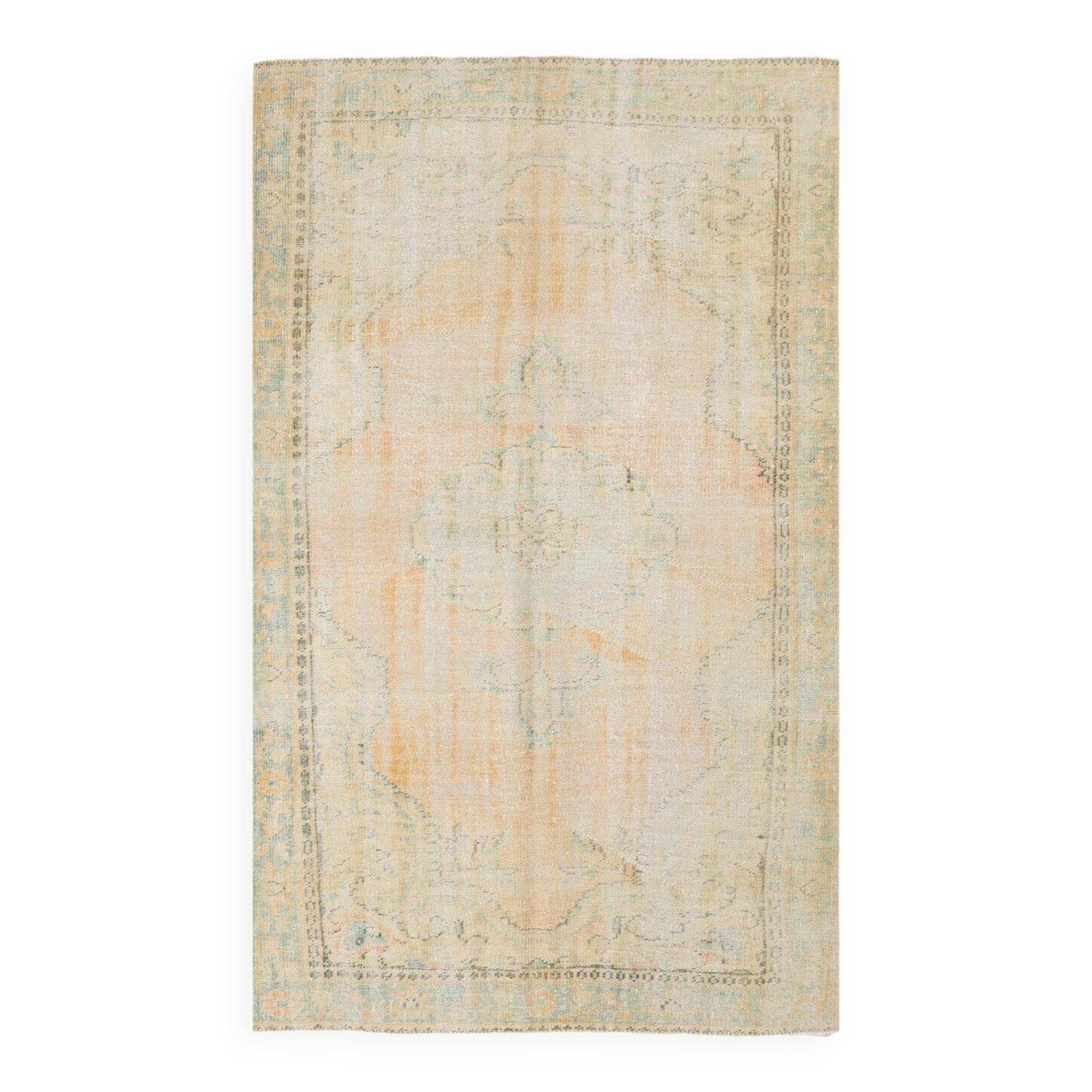 tapis vintage en laine beige, 5x8 tapis vintage turc, 150x240 cm tapis pastel