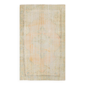 tapis vintage en laine beige, 5x8 tapis vintage turc, 150x240 cm tapis pastel