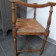 Banc paillé Louis Philippe