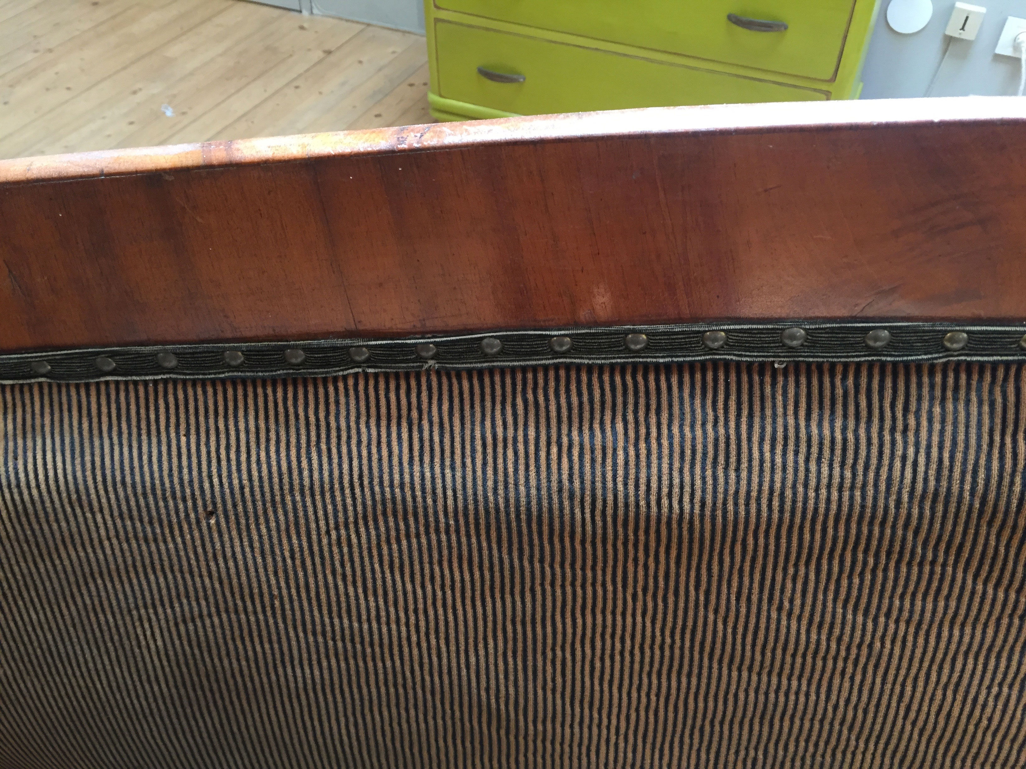 Old wooden sofa