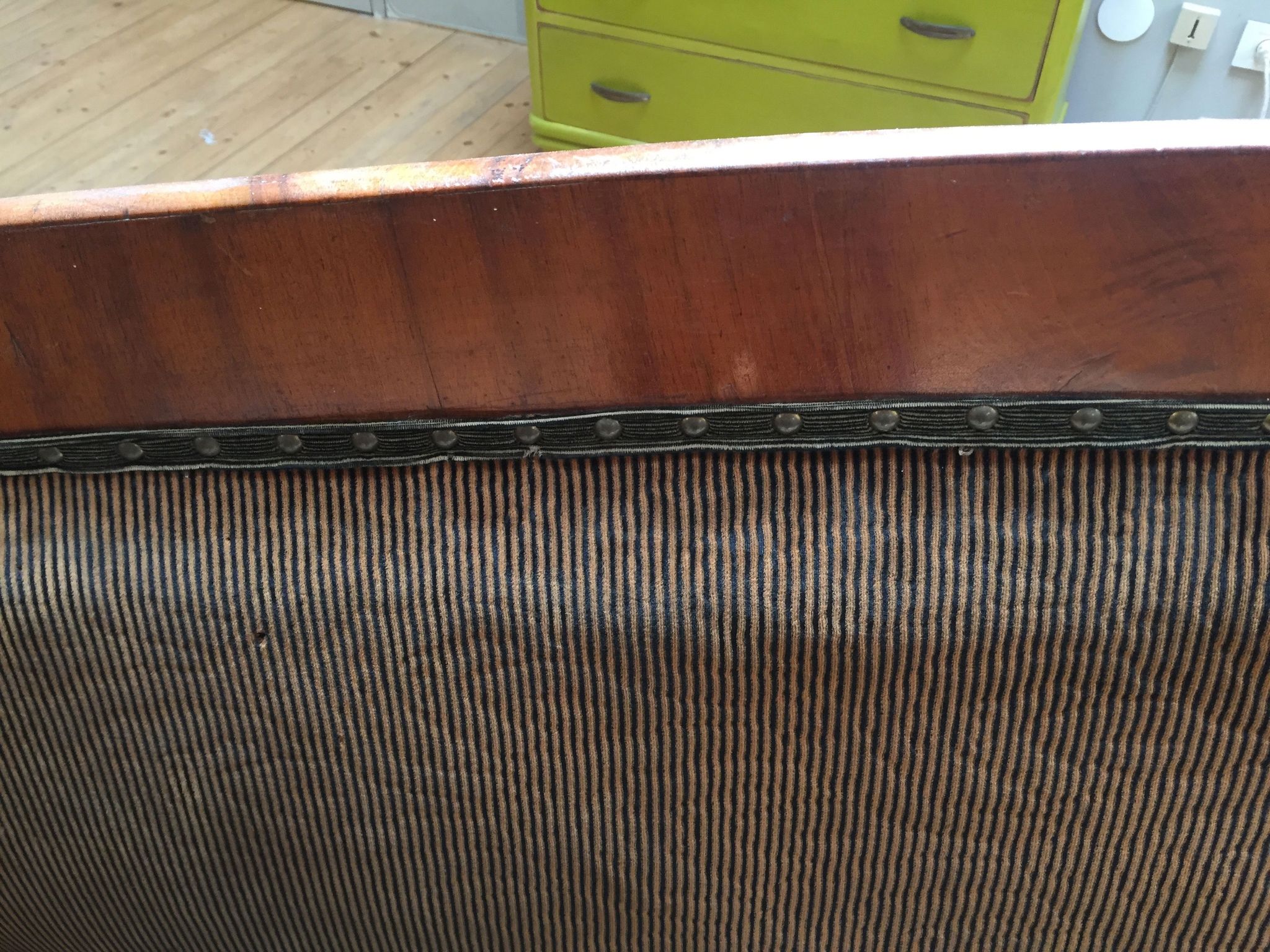 Old wooden sofa