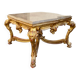 Table de milieu en bois doré table basse Louis XVI