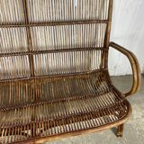 Rattan bench