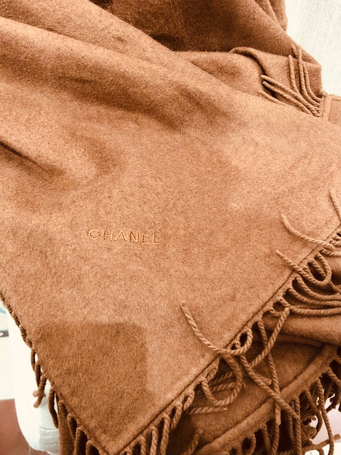 Chanel cashmere blanket
