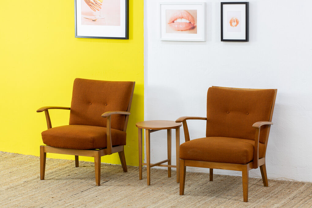 Pair of scandinavian armchairs 66 cm