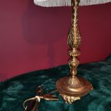 Golden fringe lamp