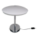 "Tris" glass table lamp by Fontana Arte from the Space Age with a chrome base, Italy, circa 2000.