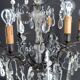 Important bronze chandelier, Baccarat crystal, Louis XV style, 1900.