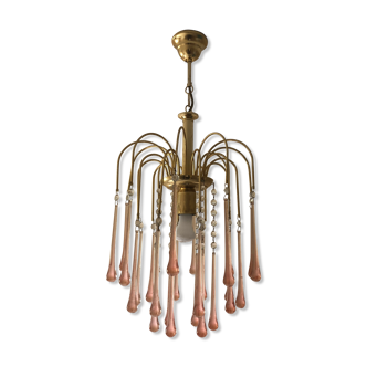 Old pink chandelier