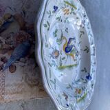 Signed hand painted porcelain dish