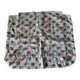 Vintage cushion cover floral cotton fabric 60 x 65 cm