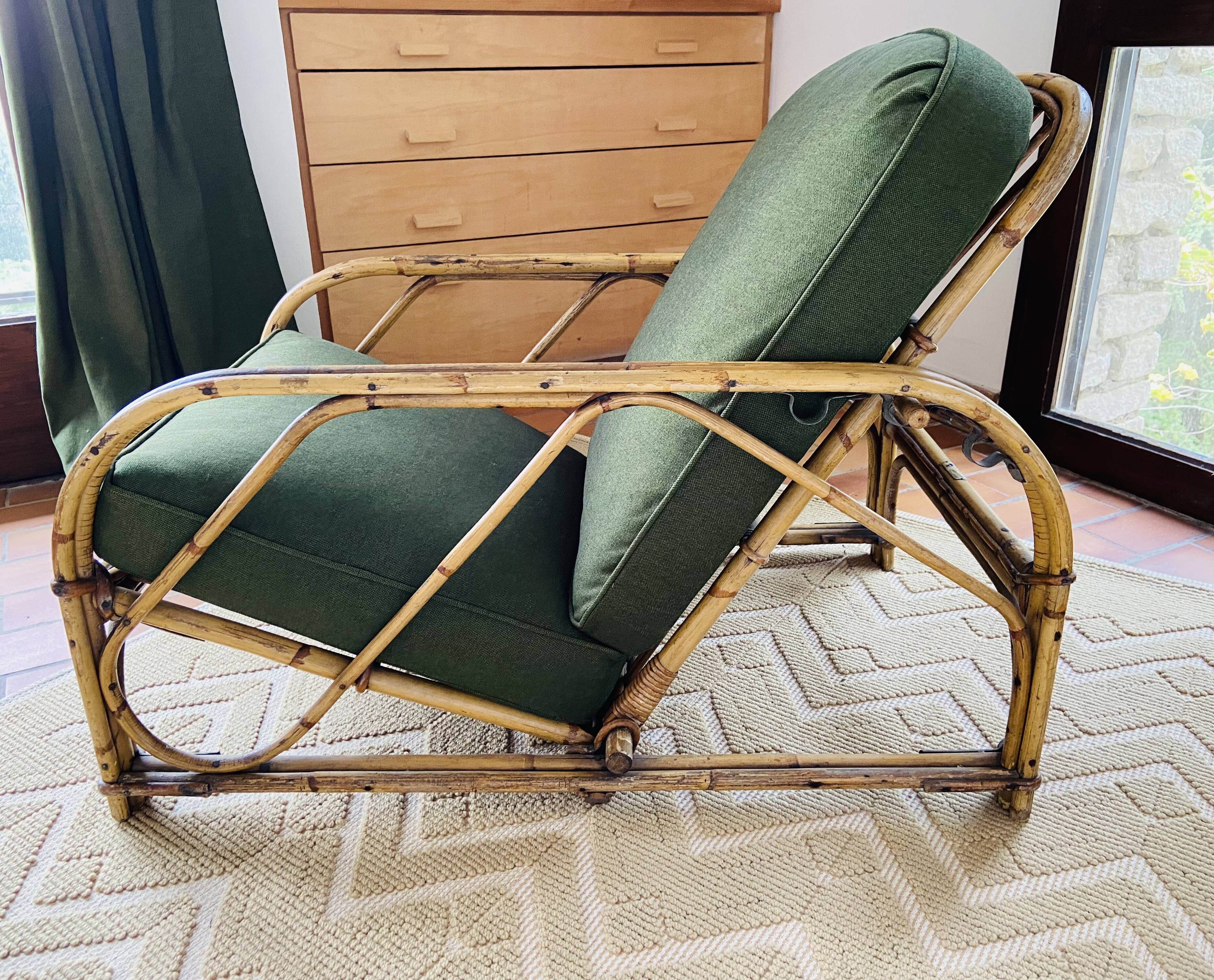 Audoux Minnet rattan armchair