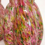 Par de jarrones de cristal de Murano. Italie, années 1940.