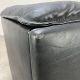 Leather convertible armchair from Dreipunkt, 1970s