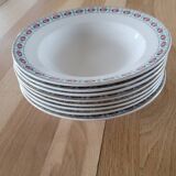 8 deep plates Sté Céramique Maestricht