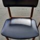 4 Scandinavian chairs in teak and black leatherette by Sven Chrobat Sax