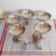 Set of 6 large ice cream cups, in 18/10 stainless steel (ref 17)