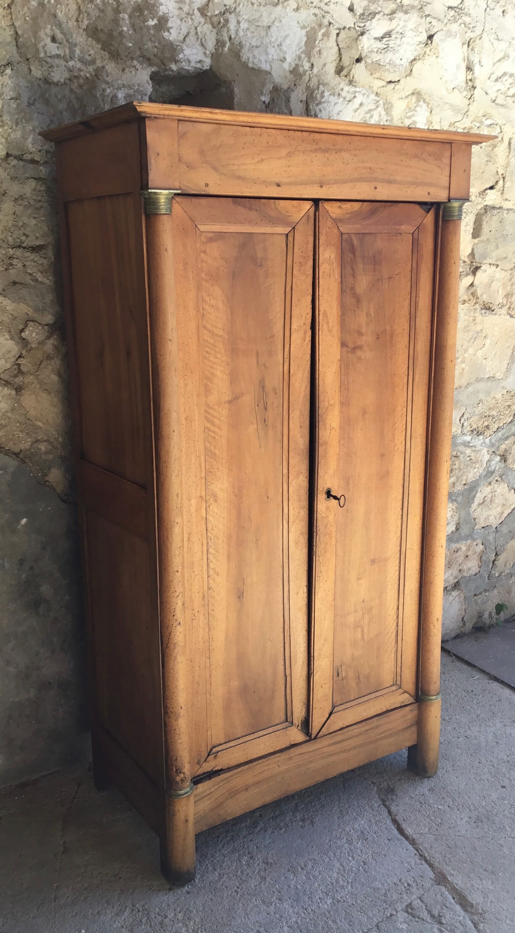 Empire cabinet with bronze ornamented columns