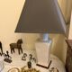 Cracked white ceramic lamp