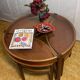 Mid century retro vintage teak round coffee table by Nathan Trinity 1960