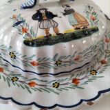 Covered cheese dish in Quimper earthenware – late 19th, early 20th century