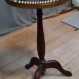 Small marble top pedestal table