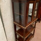 Napoleon III louis XVI style mahogany window and nineteenth century bronze gallery