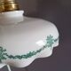 White opaline handkerchief pendant or portable lamp, vintage 1920
