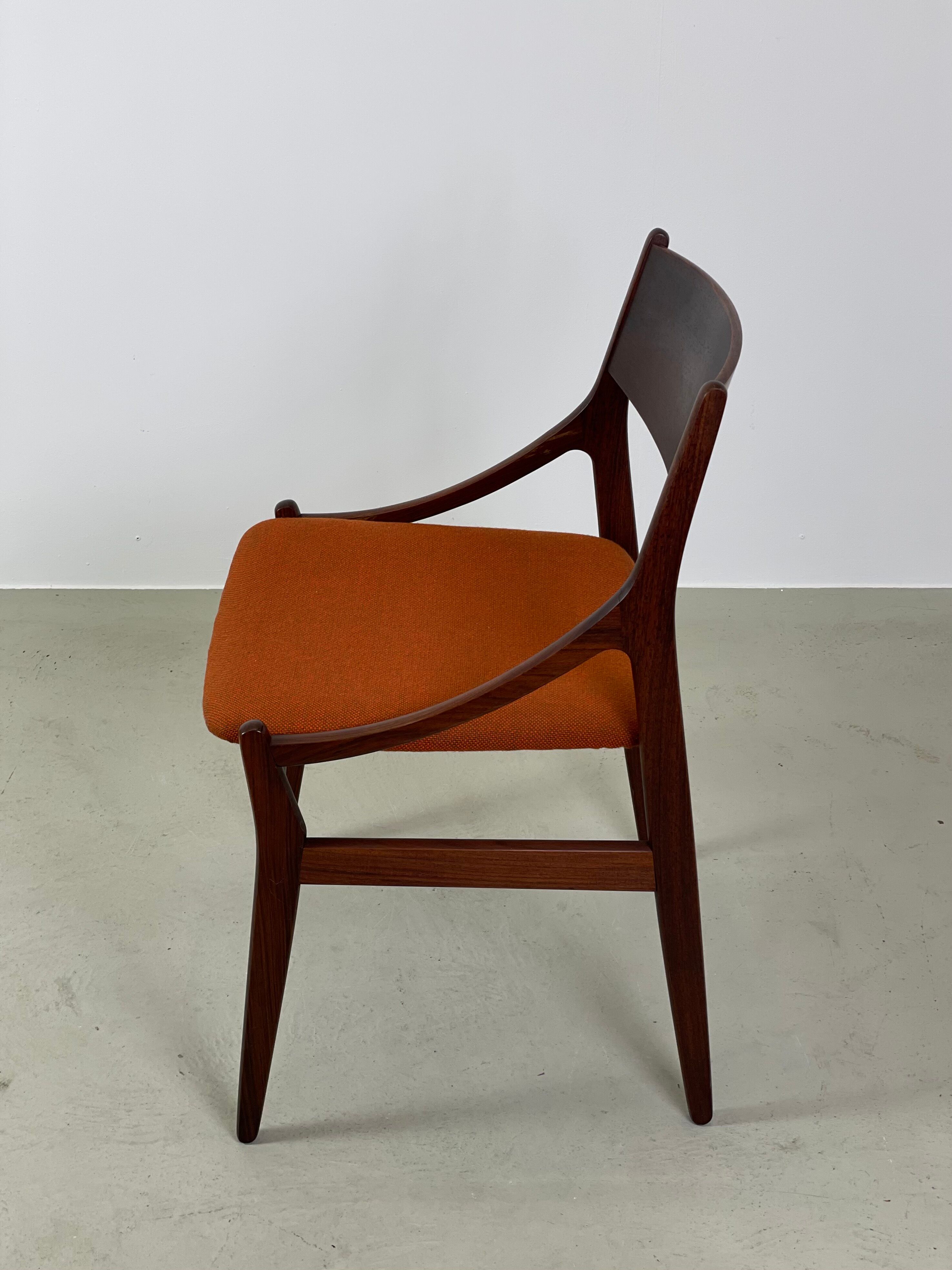 Dining chair in rosewood by Vestervig Eriksen, 1960s